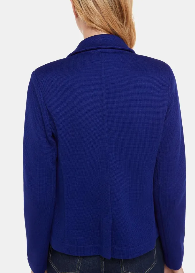 Cobalt Blue Slim Jersey Jacket Women Whistles Coats and Jackets