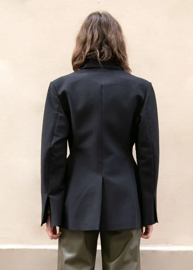Colette Hourglass Blazer 8211 Black Women The Frankie Shop Clothing