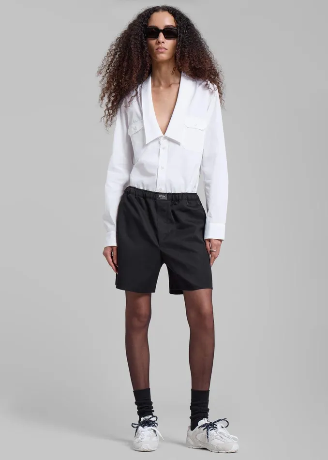 Coperni Boxer Shorts 8211 Black Women The Frankie Shop Clothing
