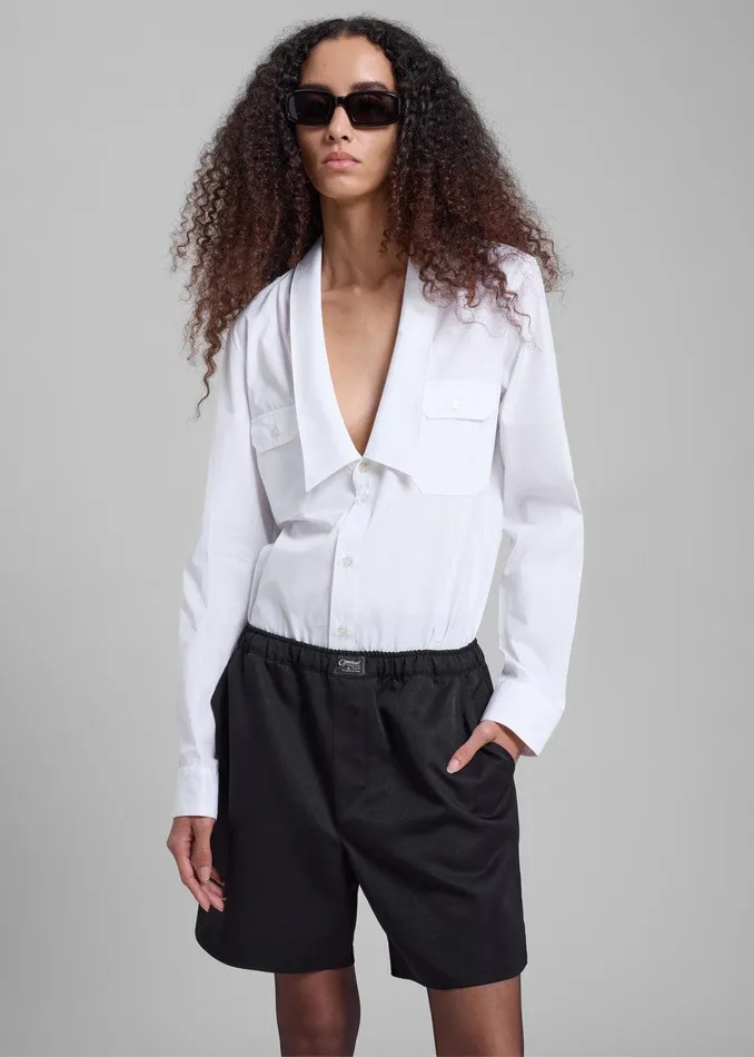 Coperni Boxer Shorts 8211 Black Women The Frankie Shop Clothing