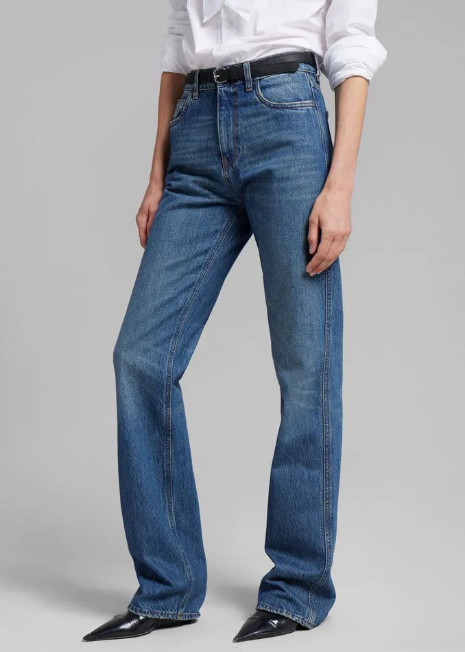 Coperni Straight Leg Denim Pants 8211 Blue Women The Frankie Shop Clothing