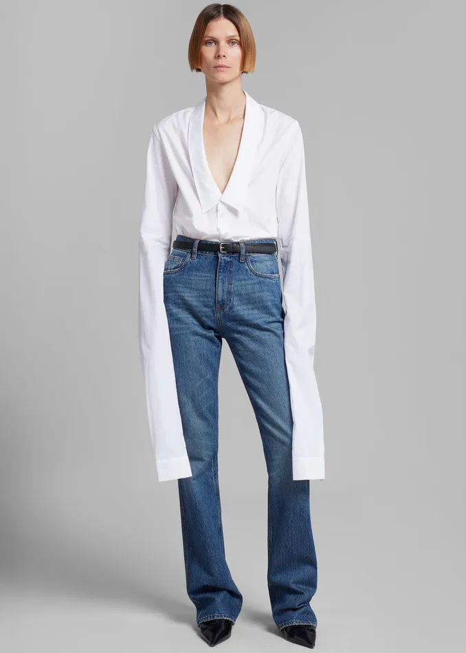 Coperni Straight Leg Denim Pants 8211 Blue Women The Frankie Shop Clothing