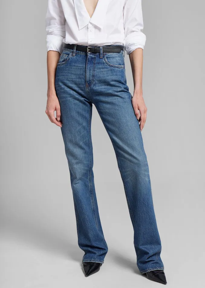 Coperni Straight Leg Denim Pants 8211 Blue Women The Frankie Shop Clothing