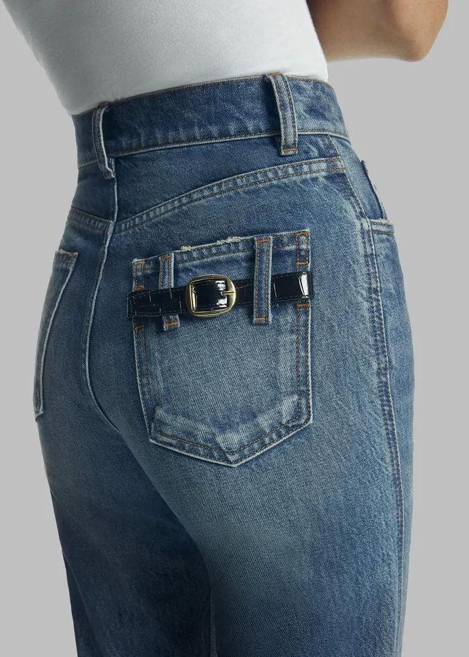 Coperni Straight Leg Denim Pants 8211 Blue Women The Frankie Shop Clothing