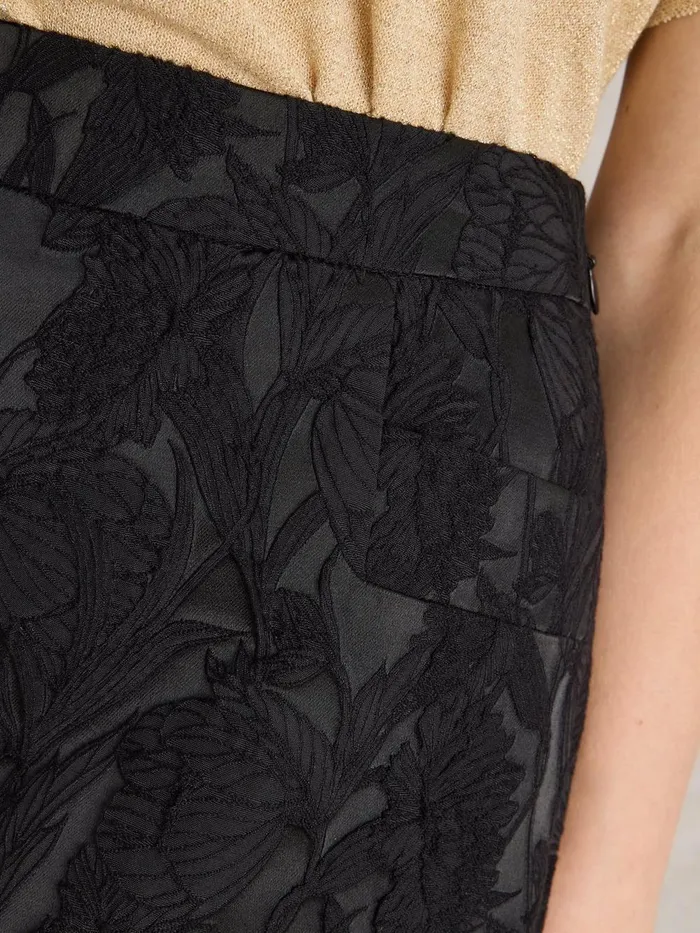 Coral Jacquard Skirt Pure Black Women White Stuff Skirts Coral Jacquard Skirt Pure Black Women White Stuff Skirts