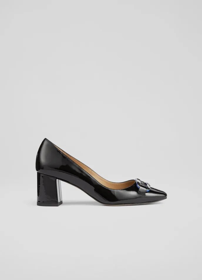 Court Shoes Women LKBennett Carpella Black Patent Court Shoes Black
