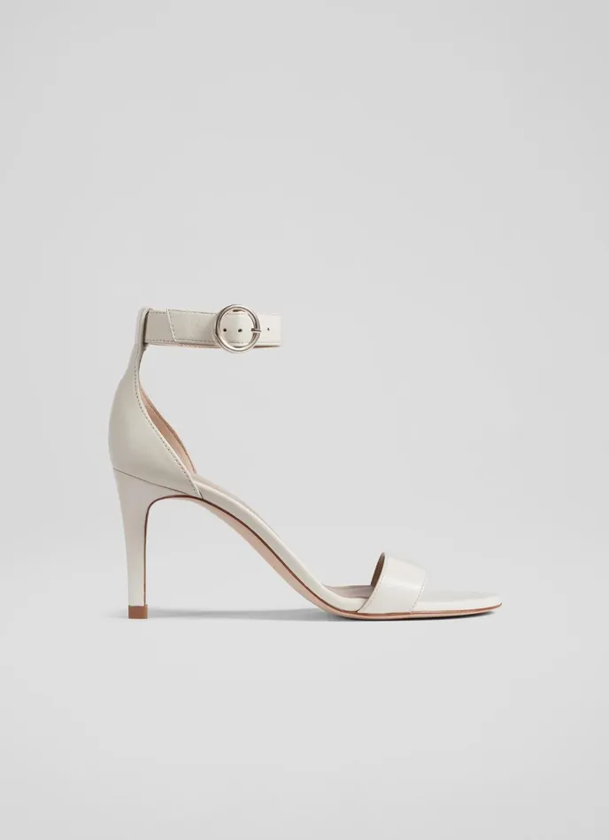Court Shoes Women LKBennett Ivy Nude 1 Leather Single Strap Sandals Neutral