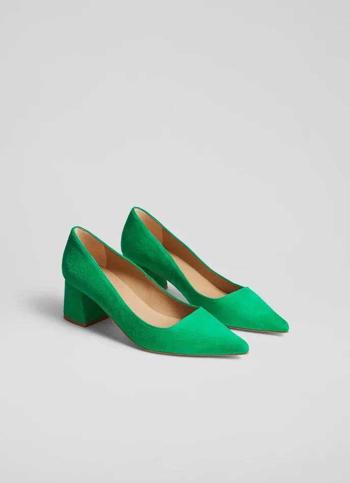 Court Shoes Women LKBennett Sloane Green Suede Block Heel Courts Eden Green Court Shoes Women LKBennett Sloane Green Suede Block Heel Courts Eden Green