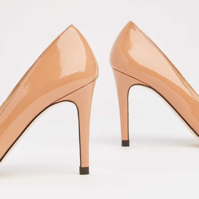 Court Shoes Women LKBennett Stila Dusty Rose Patent Closed Courts Pink Court Shoes Women LKBennett Stila Dusty Rose Patent Closed Courts Pink