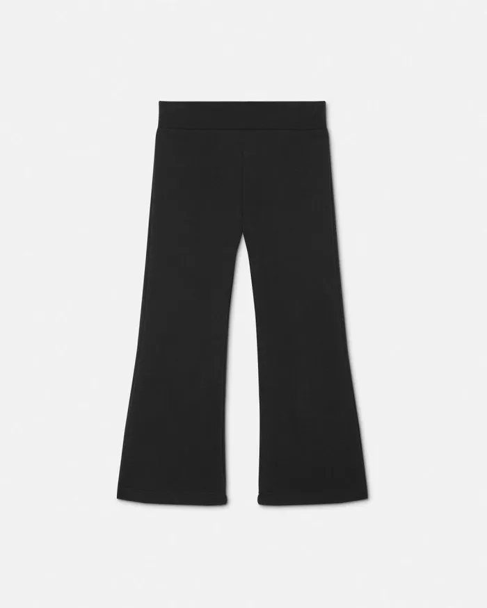 Crystal Logo Kids Sweatpants Black Children Versace Clothing