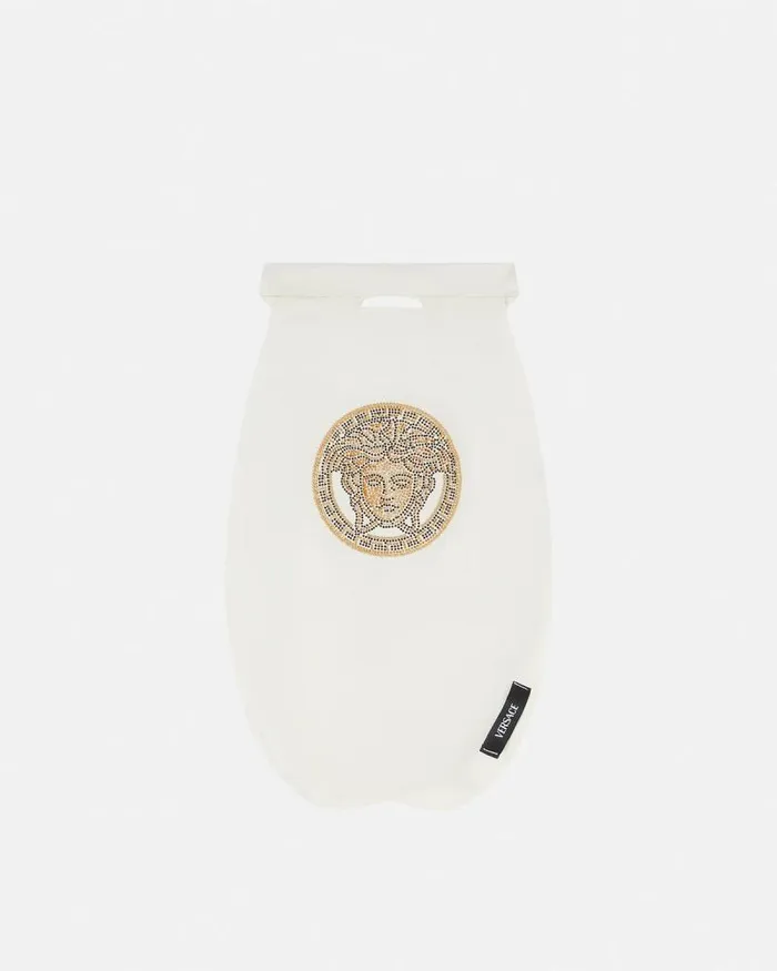Crystal Medusa Small Pet Raincoat White Home and Lifestyle Versace Pet Accessories