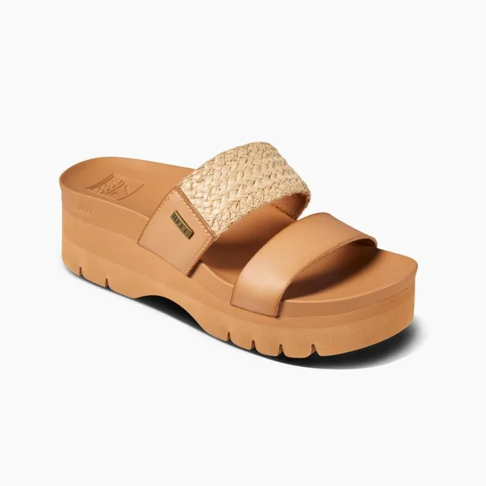 Cushion Vista Higher Natural Raffia Women Reef Sandals