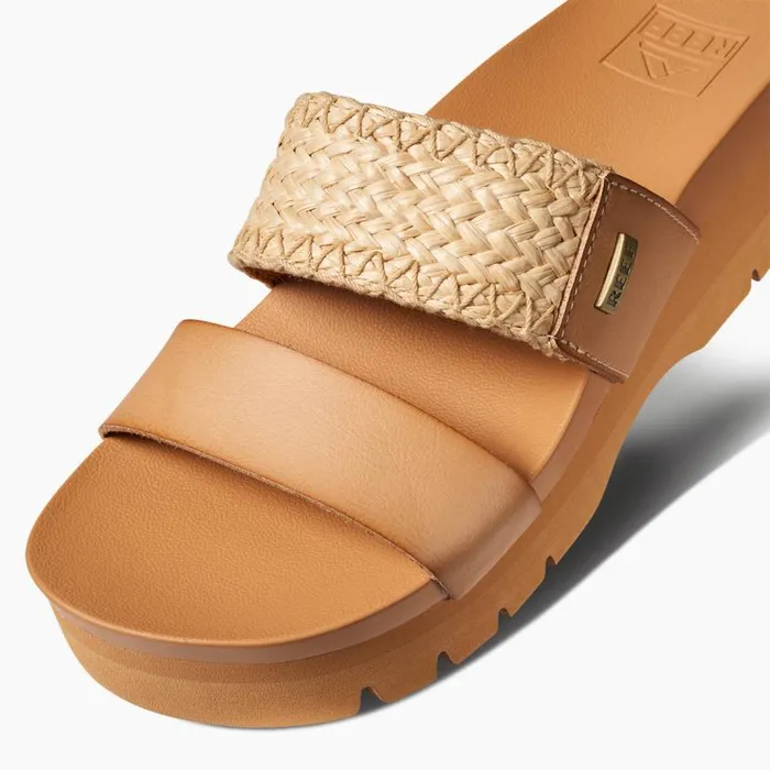 Cushion Vista Higher Natural Raffia Women Reef Sandals