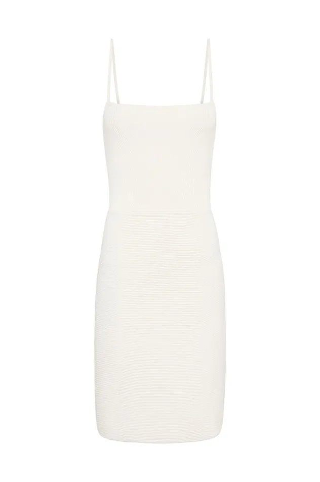 Danica Tie Back Mini Dress Ivory Women Aje Dresses Danica Tie Back Mini Dress Ivory Women Aje Dresses