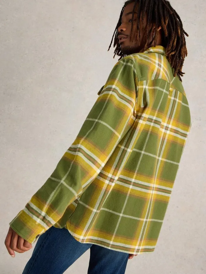 Darwen Check Woven Overshirt Green Multi Men White Stuff Shirts Darwen Check Woven Overshirt Green Multi Men White Stuff Shirts