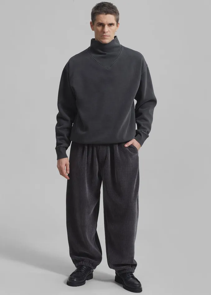 Declan Corduroy Pants 8211 Charcoal Men The Frankie Shop Clothing