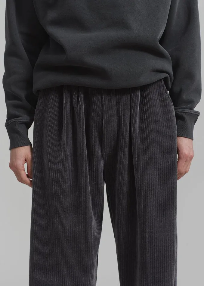 Declan Corduroy Pants 8211 Charcoal Men The Frankie Shop Clothing