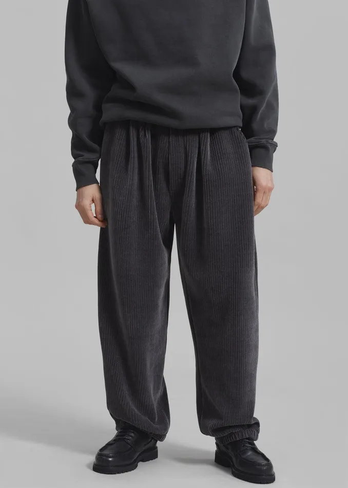 Declan Corduroy Pants 8211 Charcoal Men The Frankie Shop Clothing