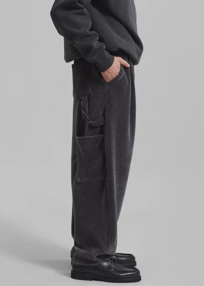 Declan Corduroy Pants 8211 Charcoal Men The Frankie Shop Clothing