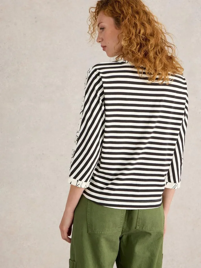 DEMI DOLMAN TOP White Print Women White Stuff Tops and Tees DEMI DOLMAN TOP White Print Women White Stuff Tops and Tees
