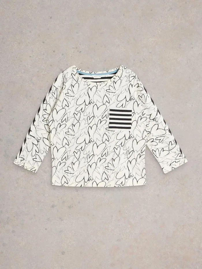 DEMI DOLMAN TOP White Print Women White Stuff Tops and Tees DEMI DOLMAN TOP White Print Women White Stuff Tops and Tees