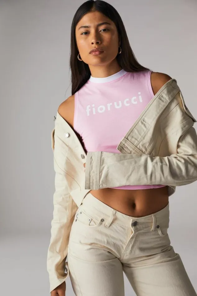 Denim Crop Jacket Cream Cream Women Fiorucci Denim Crop Jacket Cream Cream Women Fiorucci