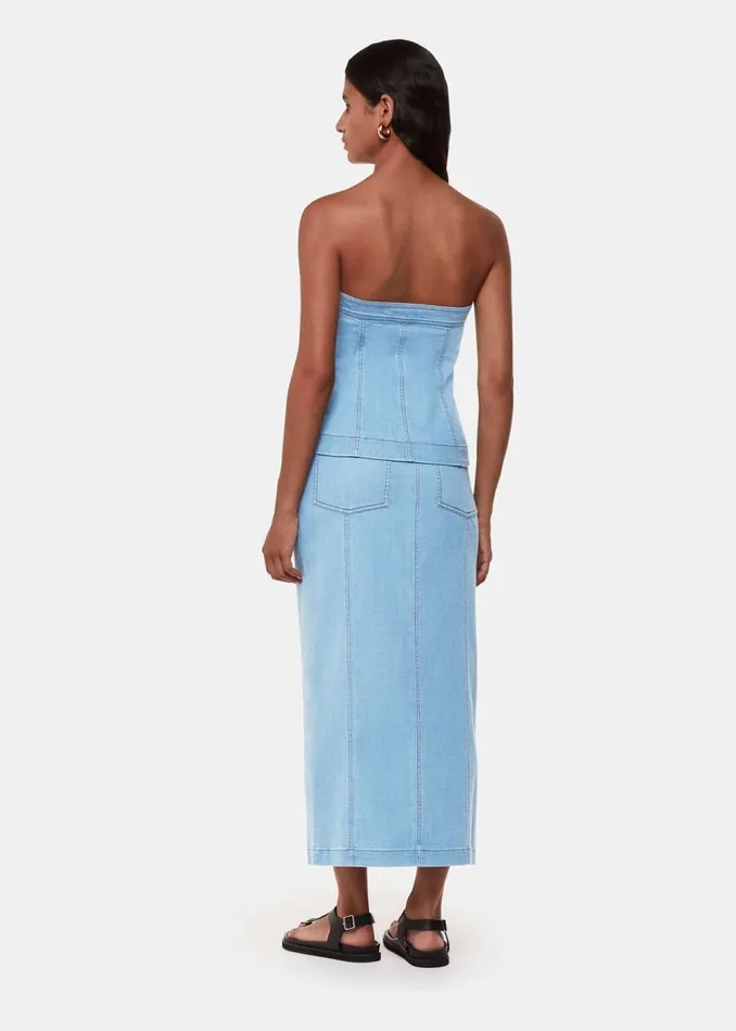 Denim Denim Maxi Skirt Women Whistles Skirts