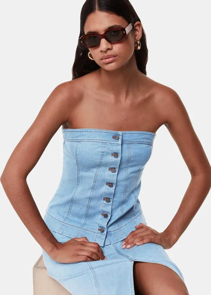 Denim Denim Maxi Skirt Women Whistles Skirts