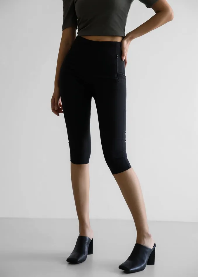 Desara Capri Leggings 8211 Black Women The Frankie Shop Clothing