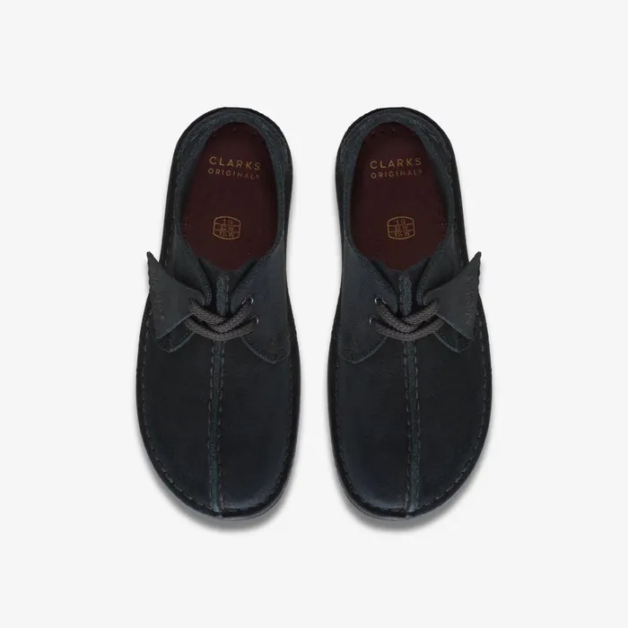 Desert Trek Older Black Suede Kids Clarks Originals