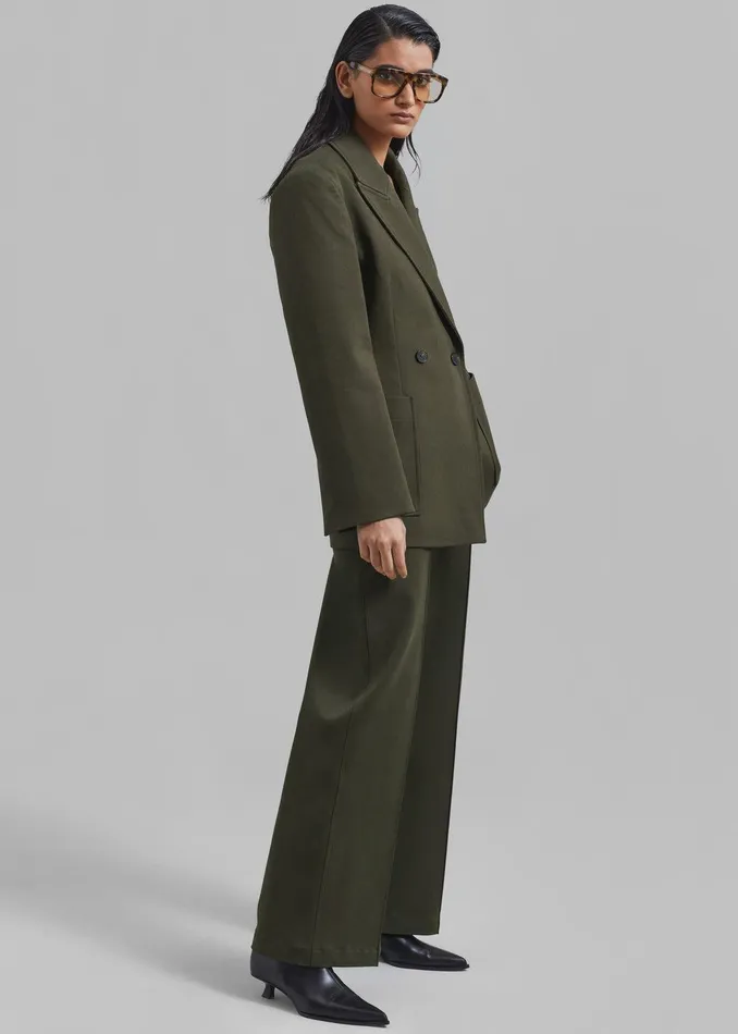 Devon Trousers 8211 Khaki Women The Frankie Shop Clothing