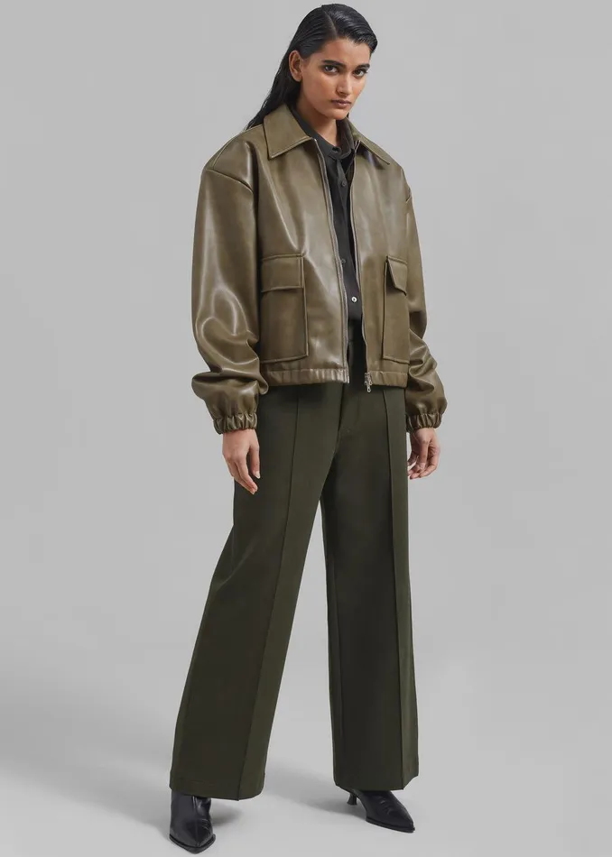 Devon Trousers 8211 Khaki Women The Frankie Shop Clothing
