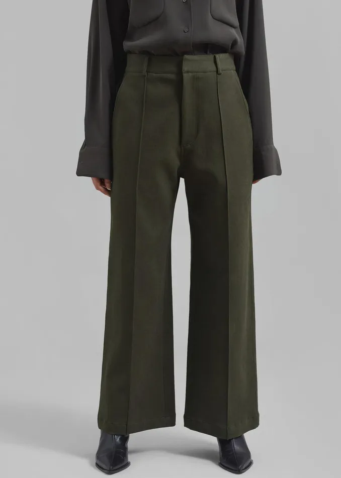 Devon Trousers 8211 Khaki Women The Frankie Shop Clothing