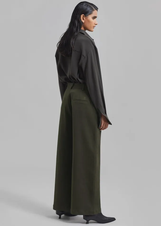 Devon Trousers 8211 Khaki Women The Frankie Shop Clothing