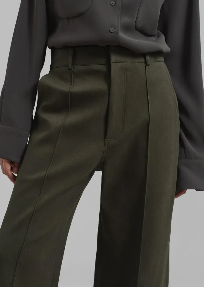 Devon Trousers 8211 Khaki Women The Frankie Shop Clothing