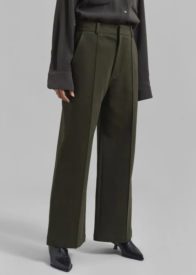 Devon Trousers 8211 Khaki Women The Frankie Shop Clothing