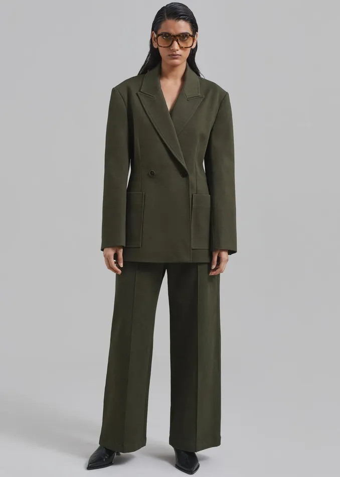 Devon Trousers 8211 Khaki Women The Frankie Shop Clothing