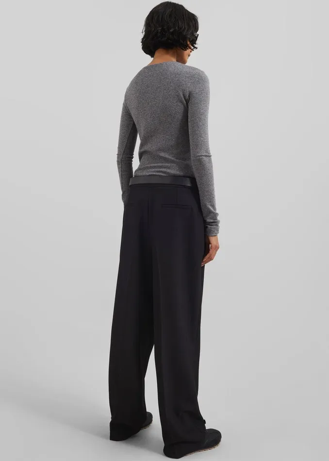 Dina Pleated Trousers 8211 Black Women The Frankie Shop Clothing