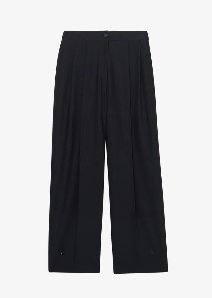 Dina Pleated Trousers 8211 Black Women The Frankie Shop Clothing