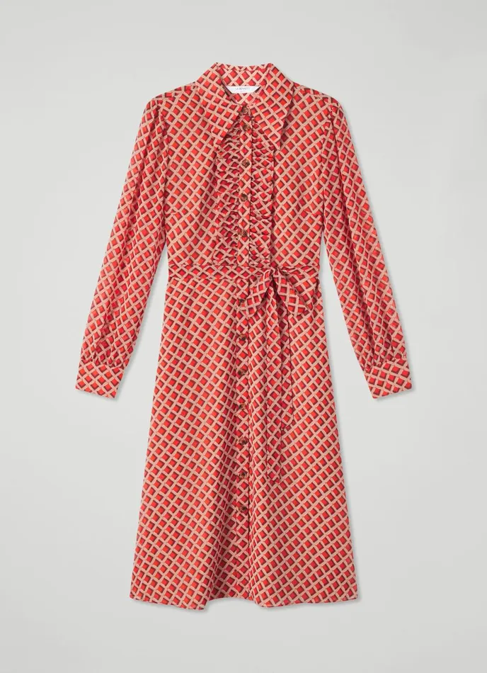 Dresses Women LKBennett Ensor Red Graphic Print Shirt Dress Multi Dresses Women LKBennett Ensor Red Graphic Print Shirt Dress Multi