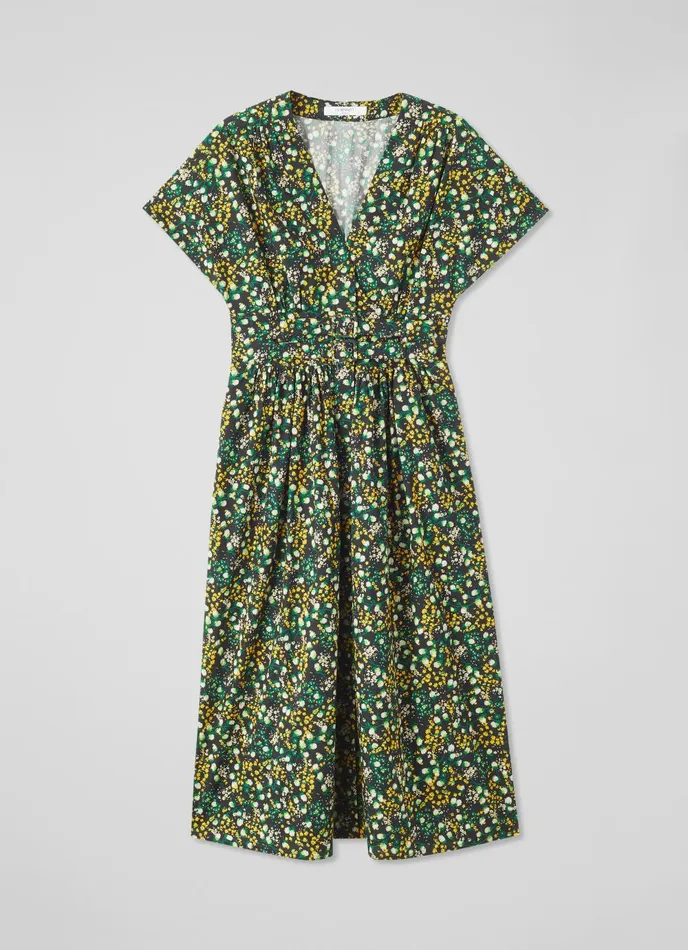 Dresses Women LKBennett Eva Black Cotton Buttercup Meadow Print Dress Black Dresses Women LKBennett Eva Black Cotton Buttercup Meadow Print Dress Black
