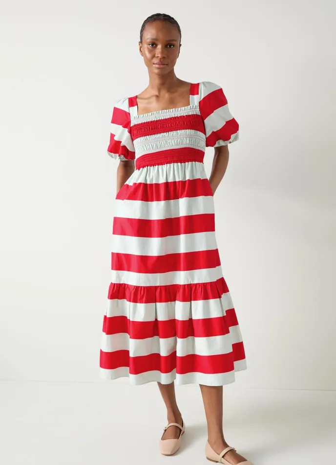 Dresses Women LKBennett Ruby Stripe Print Dress Multi Dresses Women LKBennett Ruby Stripe Print Dress Multi