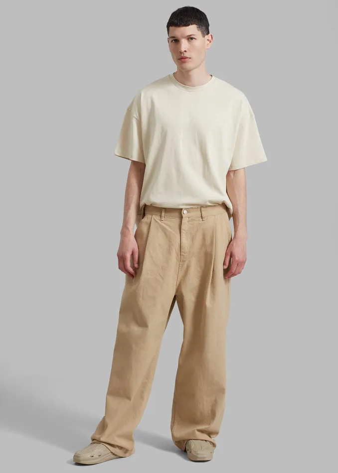 Drew Denim Pants 8211 Beige WomenMen The Frankie Shop Clothing