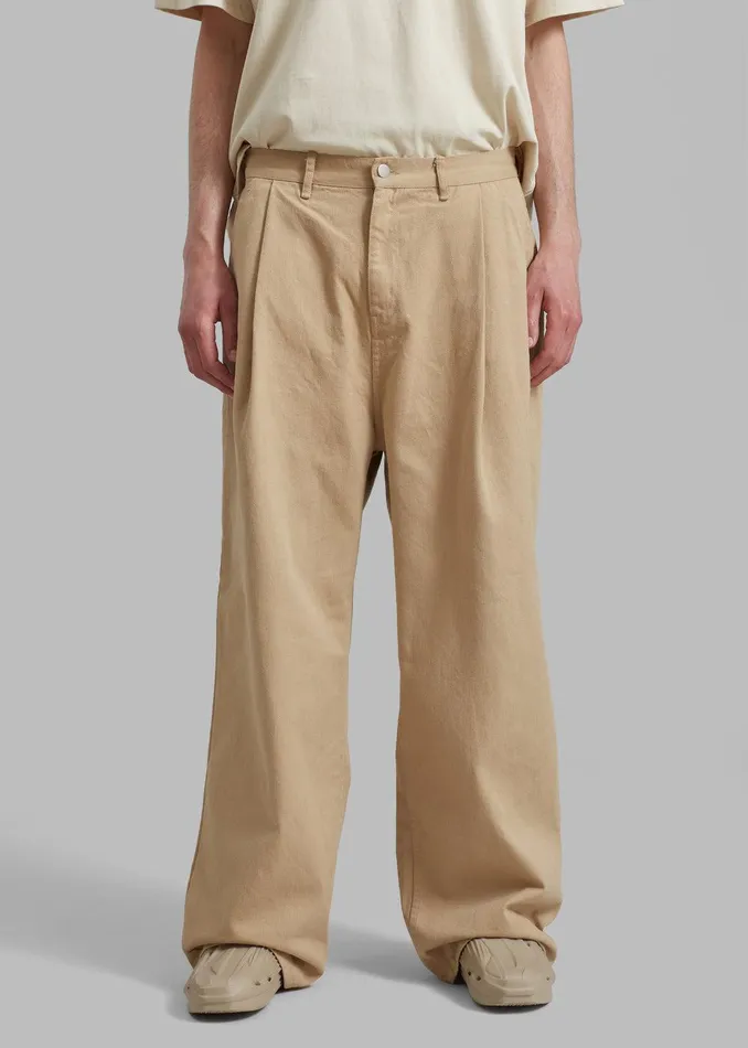 Drew Denim Pants 8211 Beige WomenMen The Frankie Shop Clothing