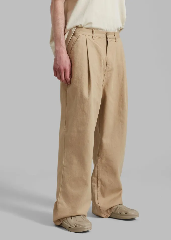 Drew Denim Pants 8211 Beige WomenMen The Frankie Shop Clothing