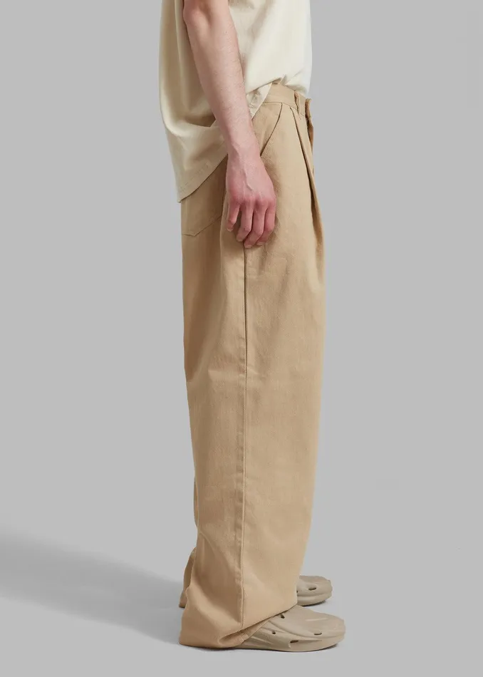 Drew Denim Pants 8211 Beige WomenMen The Frankie Shop Clothing
