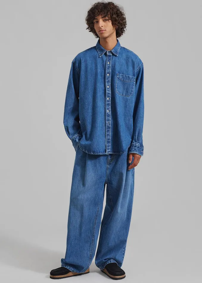 Drew Denim Pants 8211 Medium Wash Men The Frankie Shop Clothing