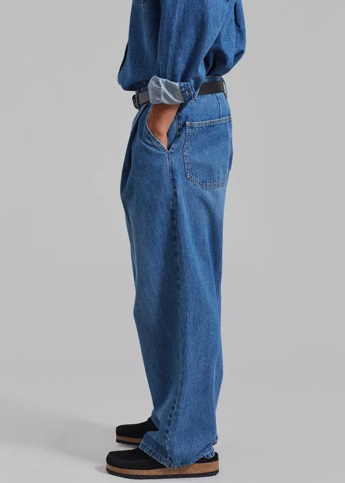 Drew Denim Pants 8211 Medium Wash Men The Frankie Shop Clothing