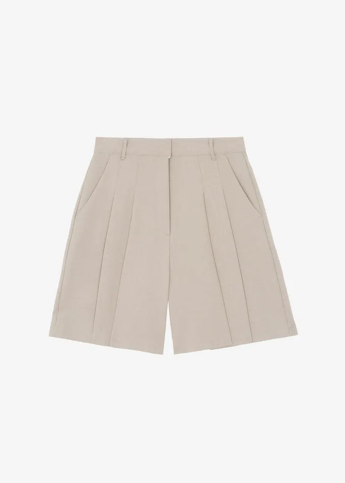 Eline Shorts 8211 Beige Women The Frankie Shop Clothing