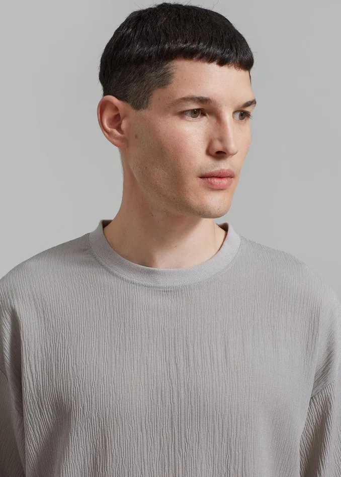 Eliott Crinkle Tee 8211 Grey Men The Frankie Shop Clothing